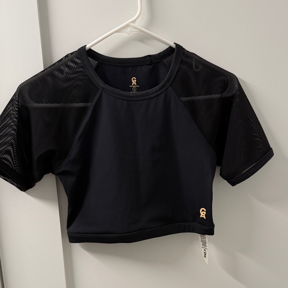 Good American Black Performance Top
